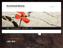 Tablet Screenshot of overlookedbeauty.com